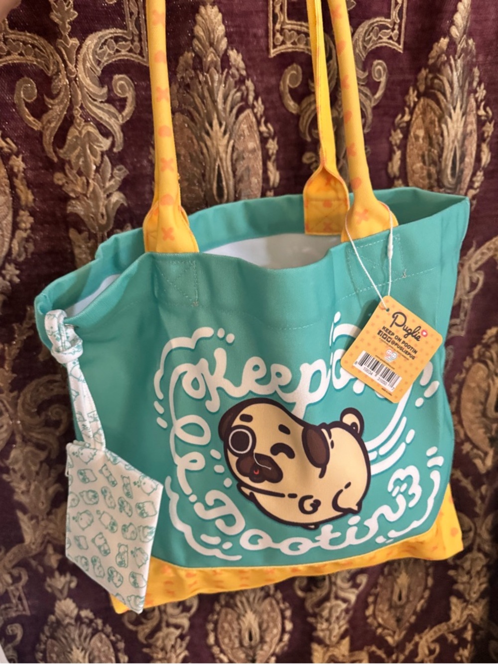 New 🆕 Good Smile Company: Puglie - Keep on Pootin Tote Bag - Picture 4 of 8